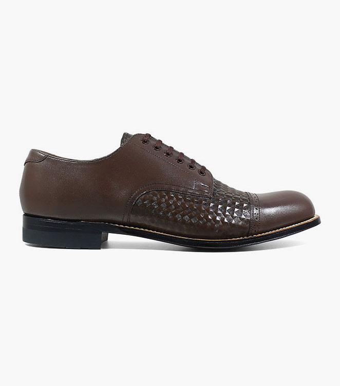 Madison Diamond Print Cap Toe Oxford