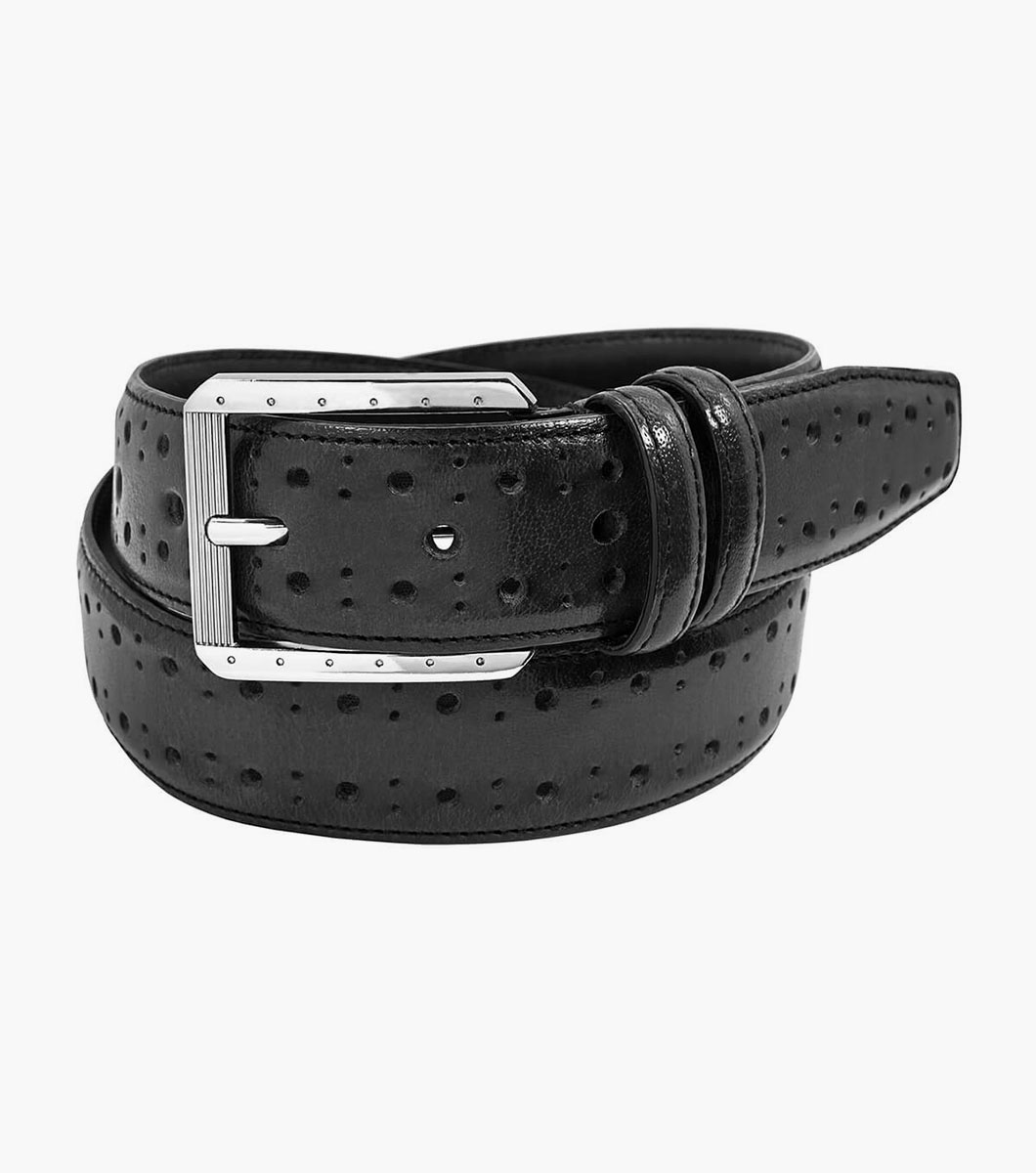 Metcalf Brogue Perf Leather Belt