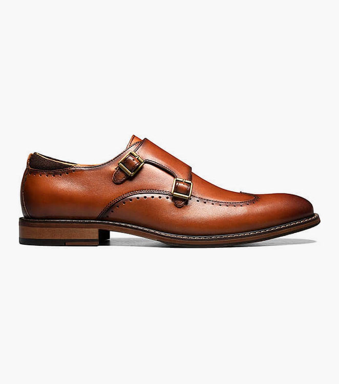 Farwell Wingtip Double Monk Strap