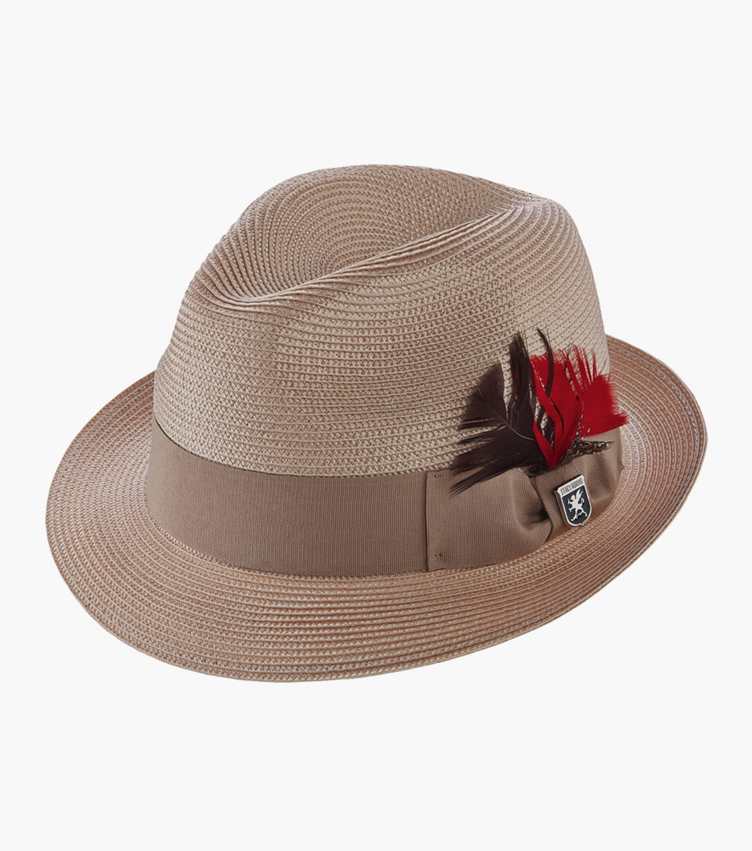 Belmont Fedora Poly Braid Pinch Front Hat