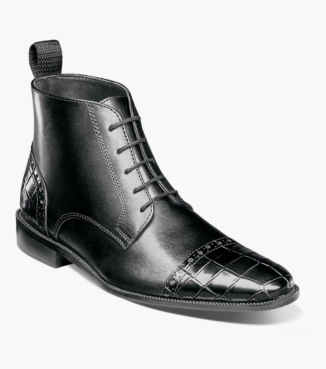 Franco Leather Sole Cap Toe Lace Boot