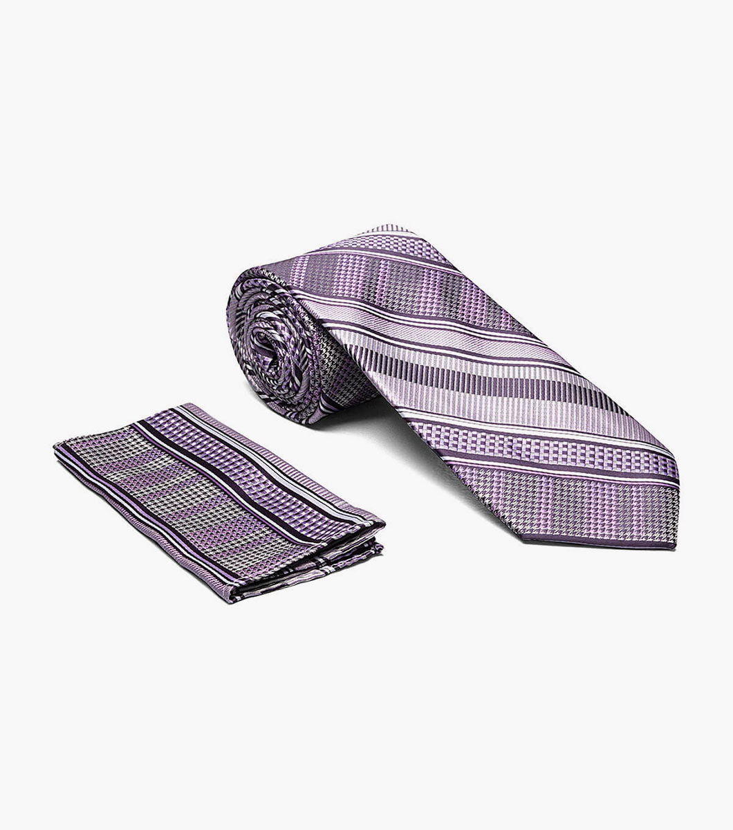 Atlas Tie Set Tie and Hanky Set