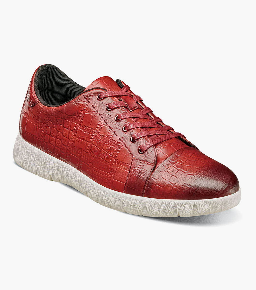 Halcyon Exotic Print Lace Up Sneaker