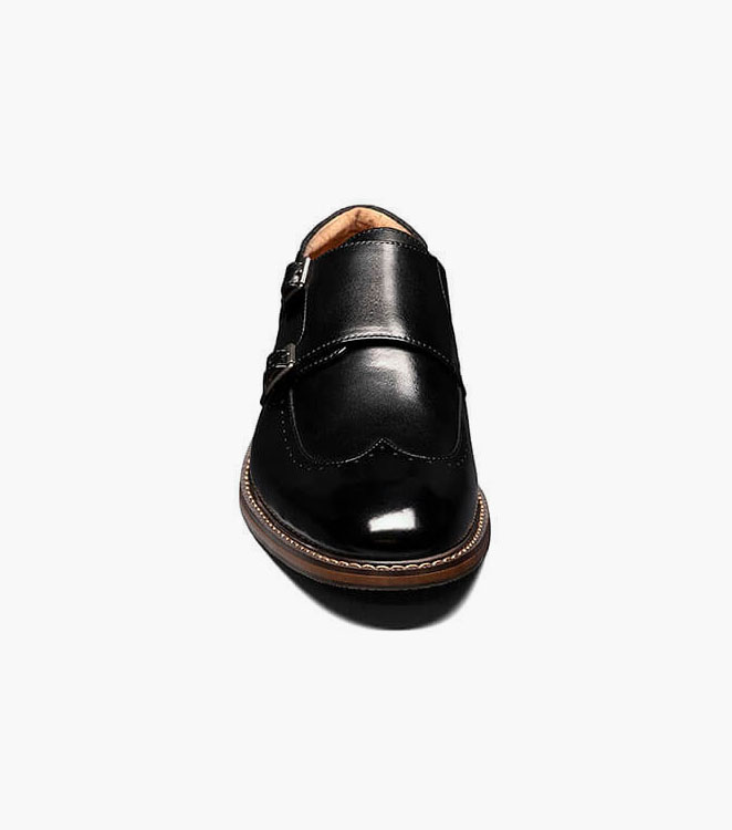 Farwell Wingtip Double Monk Strap