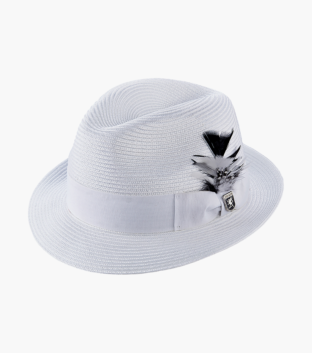 Belmont Fedora Poly Braid Pinch Front Hat