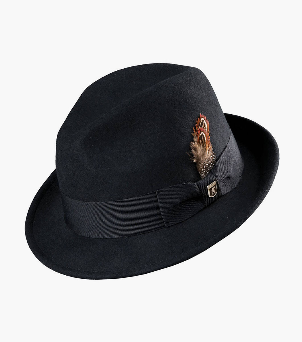 Ari Fedora Wool Felt Pinch Front Hat