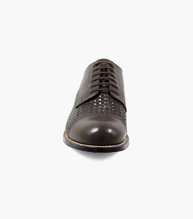 Madison Diamond Print Cap Toe Oxford