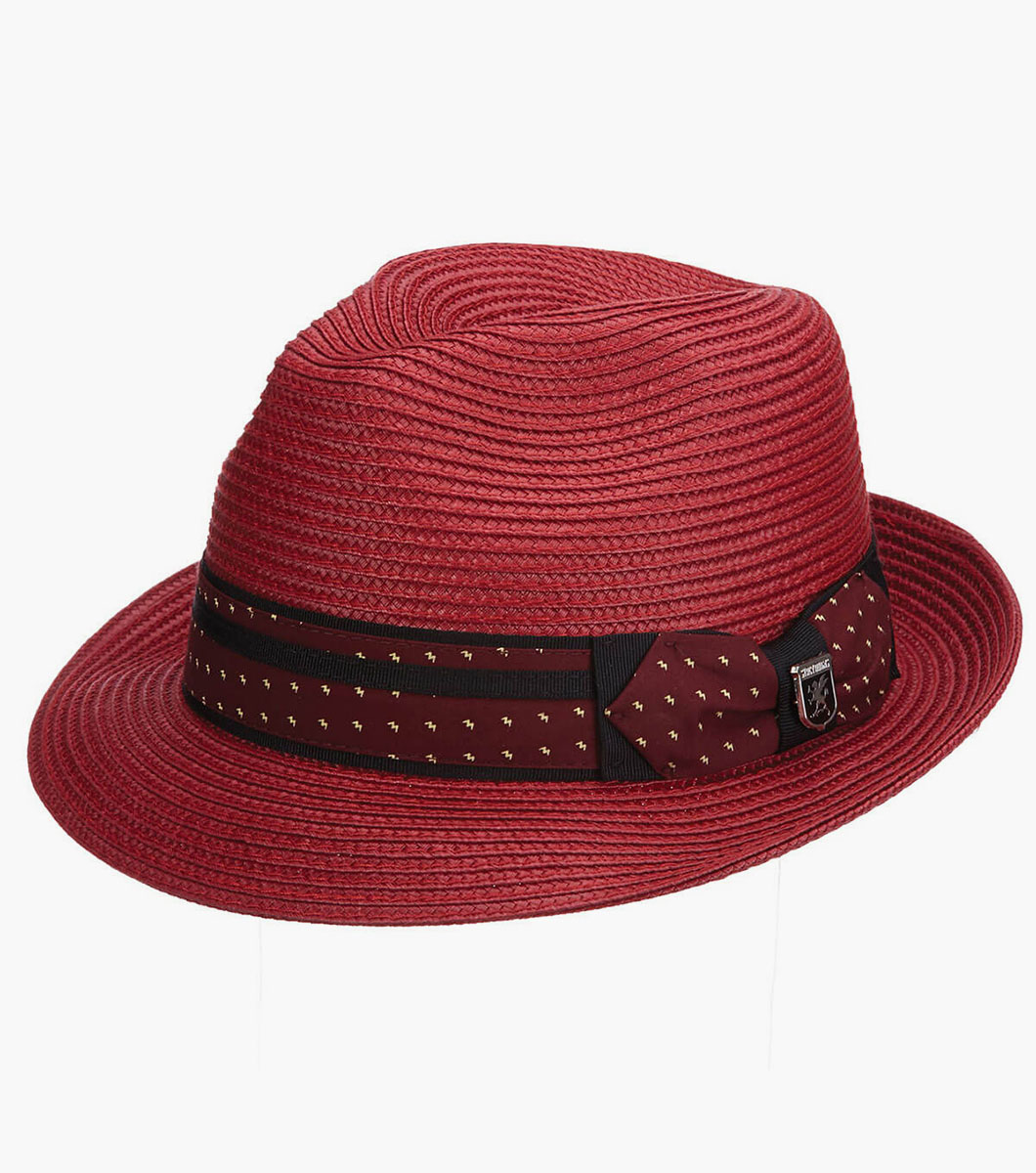 Casey Fedora Grosgrain Pinch Front Hat