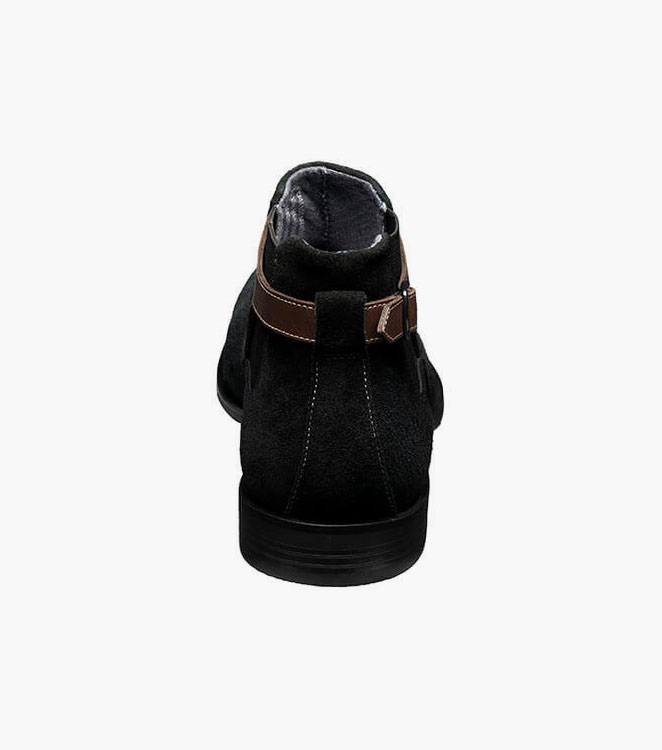 Roane Plain Toe Chelsea Buckle Boot