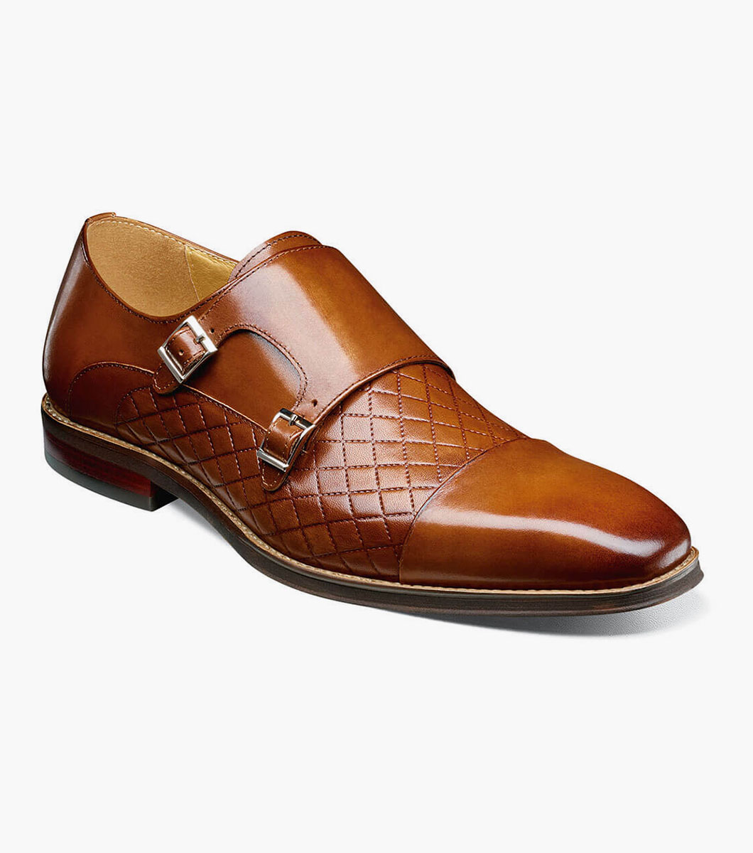 Wynston Cap Toe Double Monk Strap