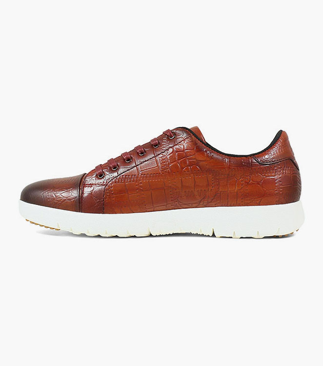 Halcyon Exotic Print Lace Up Sneaker