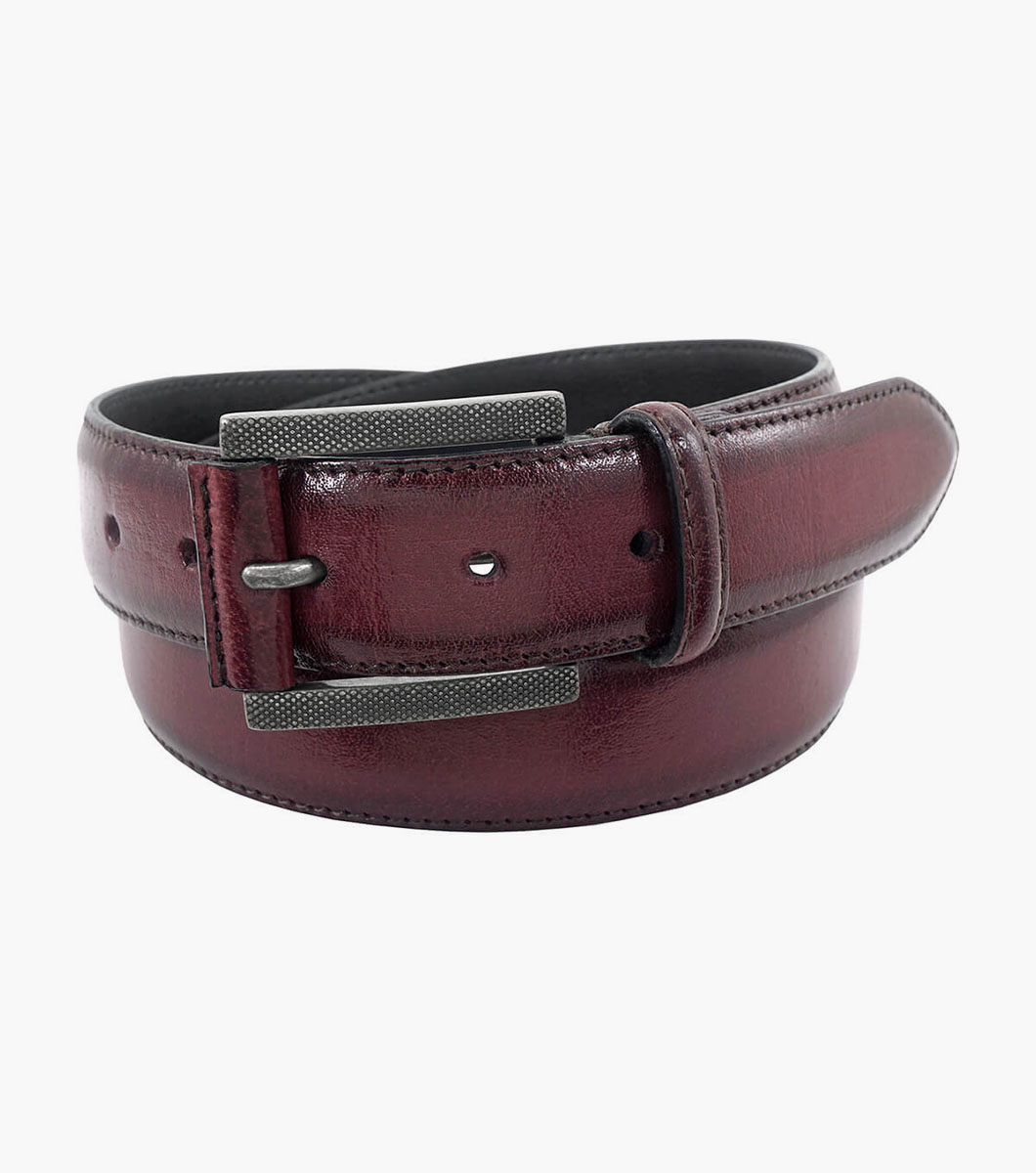 Matthews Burnished Genuine Leather Belt