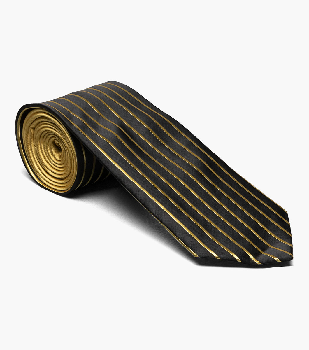Formal Gold Tie and Hanky Set