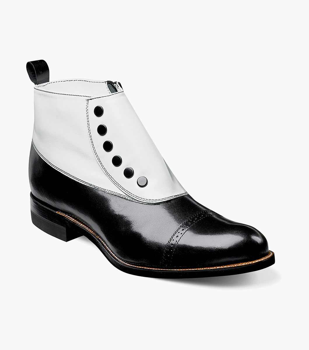 Madison Spectator Spat Cap Toe Boot