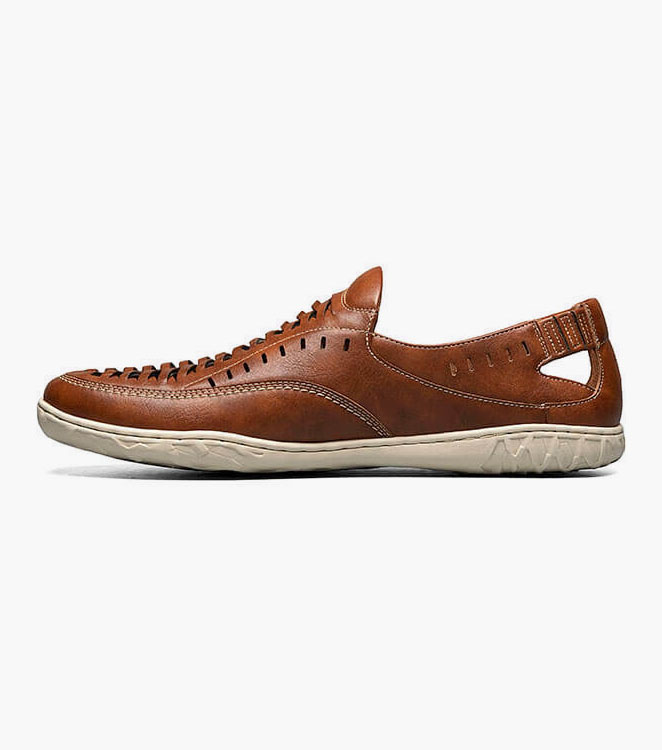 Ibiza Woven Vamp Moc Toe Slip On