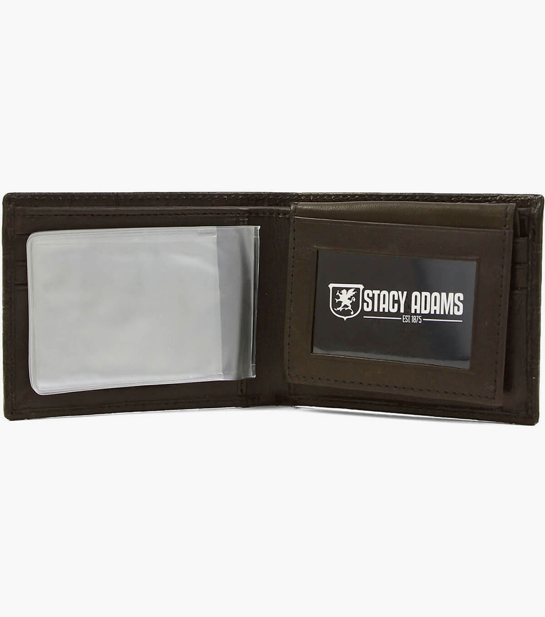 Bi-Fold Wallet Genuine Crocodile Print