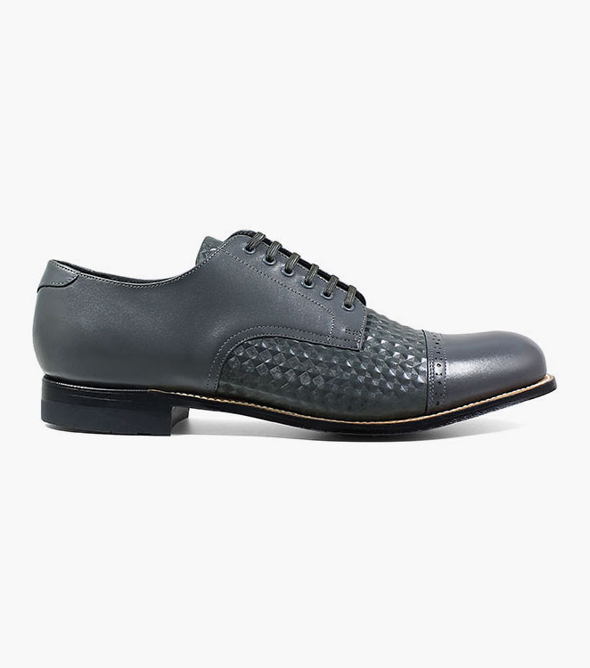 Madison Diamond Print Cap Toe Oxford