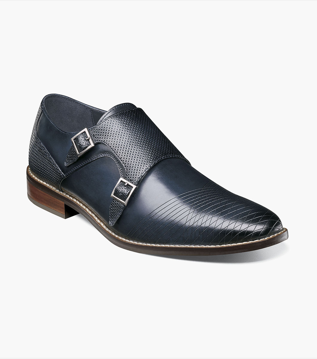 Jamar Plain Toe Laser Monk Strap