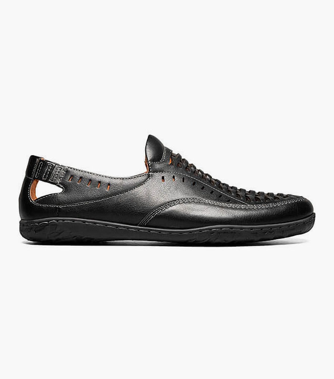 Ibiza Woven Vamp Moc Toe Slip On