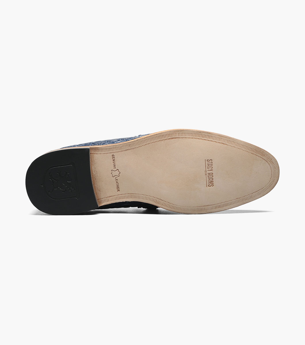 Bellucci Leather Sole Moc Toe Bit Slip On