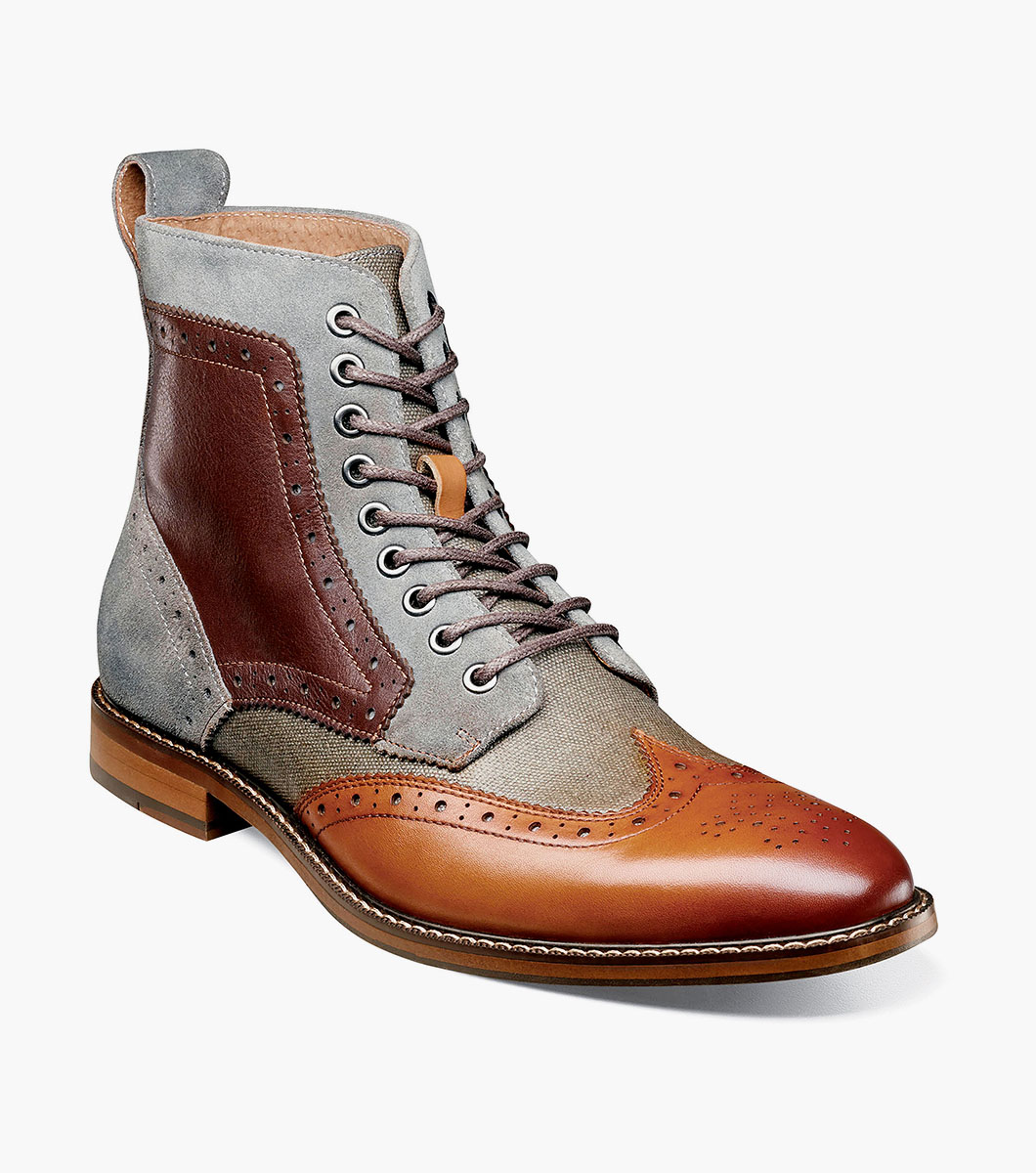 Finnegan Wingtip Lace Up Boot