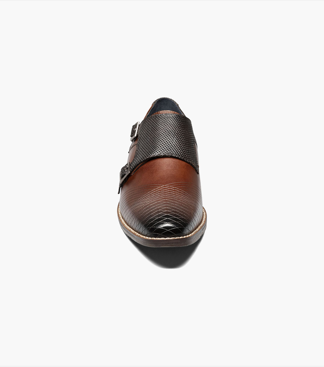 Jamar Plain Toe Laser Monk Strap