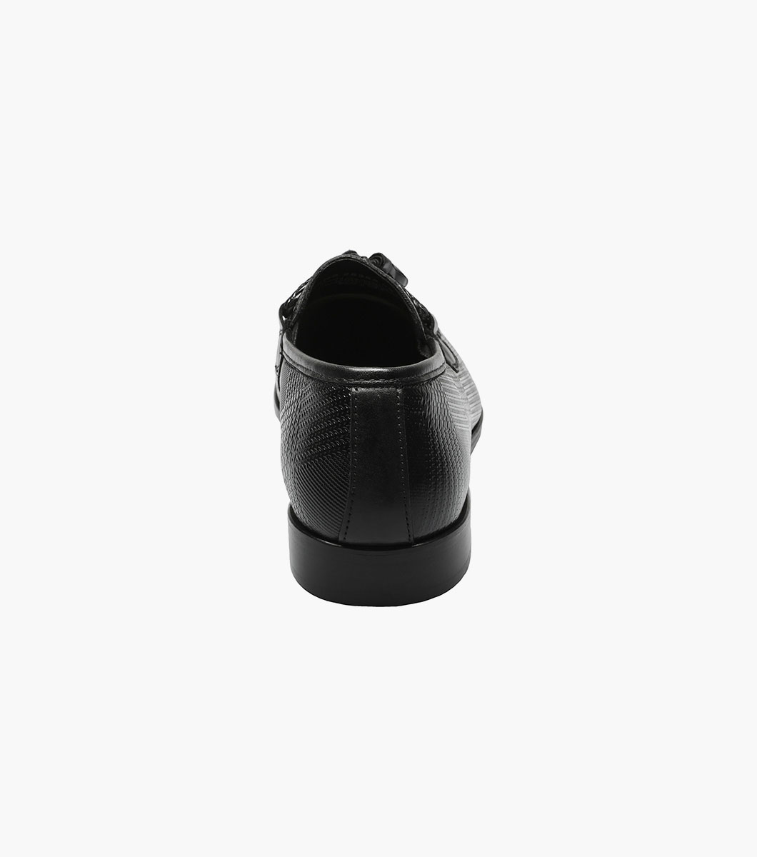 Bianchi Leather Sole Moc Toe Tassel Slip On