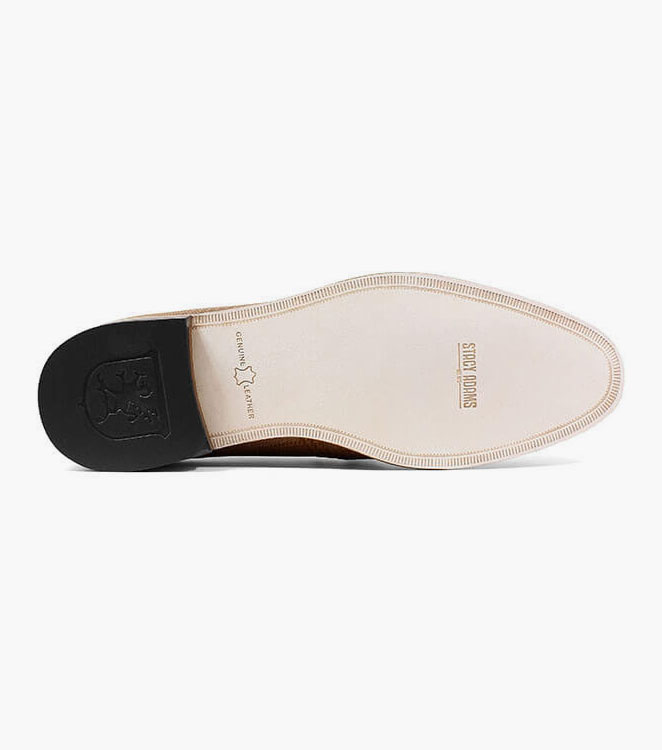 Bianchi Leather Sole Moc Toe Tassel Slip On