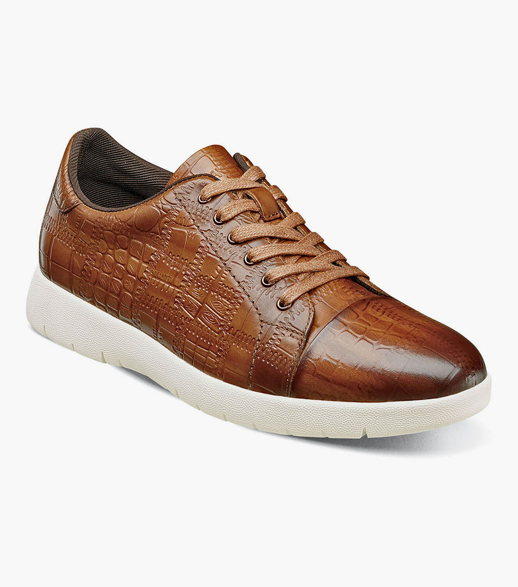 Halcyon Exotic Print Lace Up Sneaker