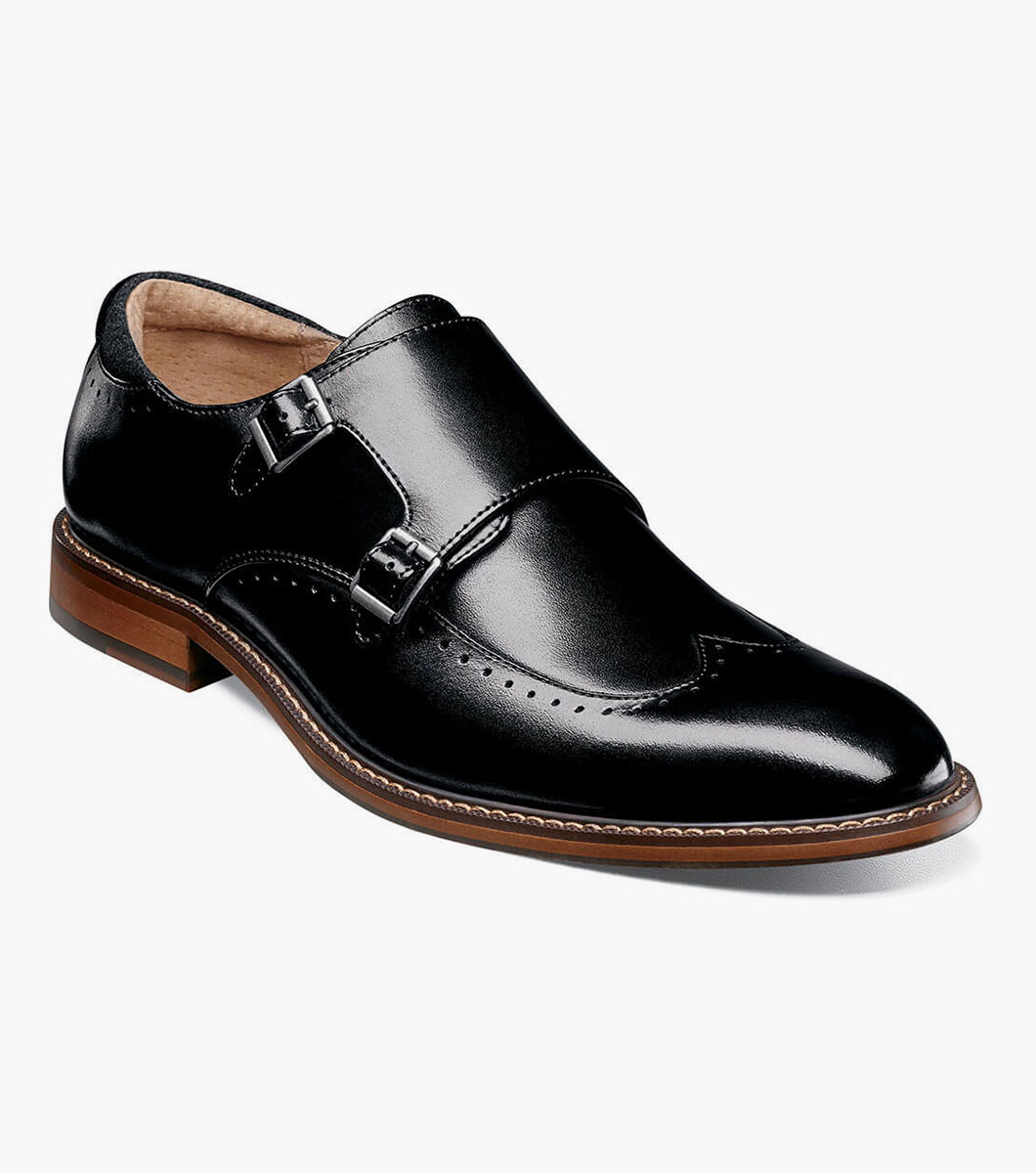 Farwell Wingtip Double Monk Strap
