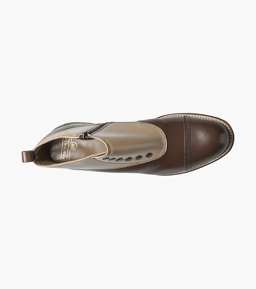 Madison Spectator Spat Cap Toe Boot
