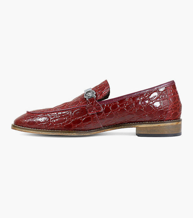 Bellucci Leather Sole Moc Toe Bit Slip On
