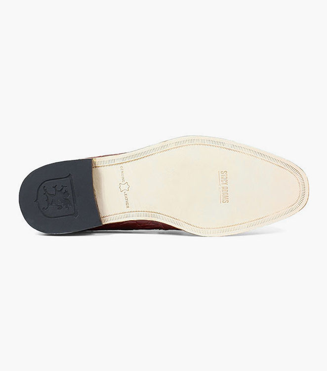 Bellucci Leather Sole Moc Toe Bit Slip On
