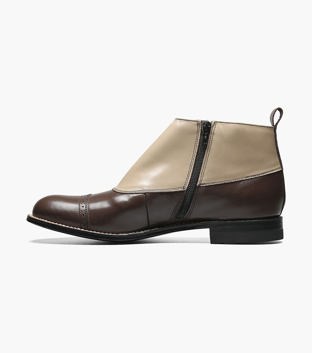 Madison Spectator Spat Cap Toe Boot