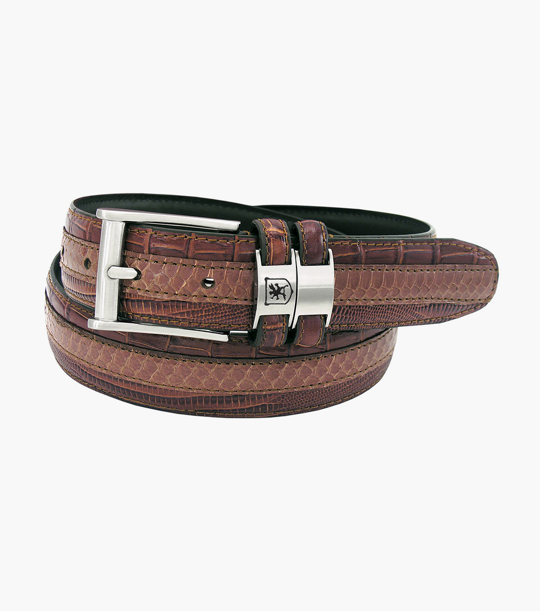 Maes Genuine Leather Embossed Belt