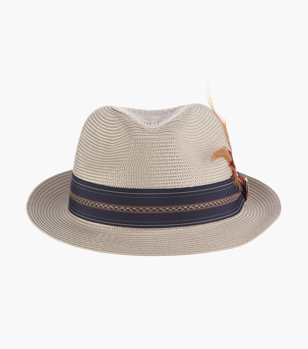 Runyon Fedora Poly Braid Pinch Front Hat