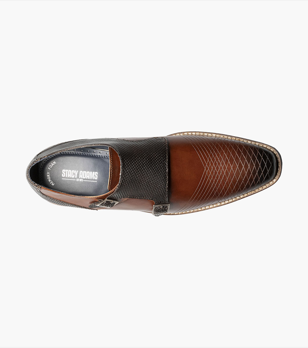 Jamar Plain Toe Laser Monk Strap