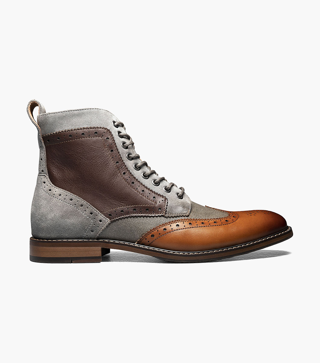 Finnegan Wingtip Lace Up Boot