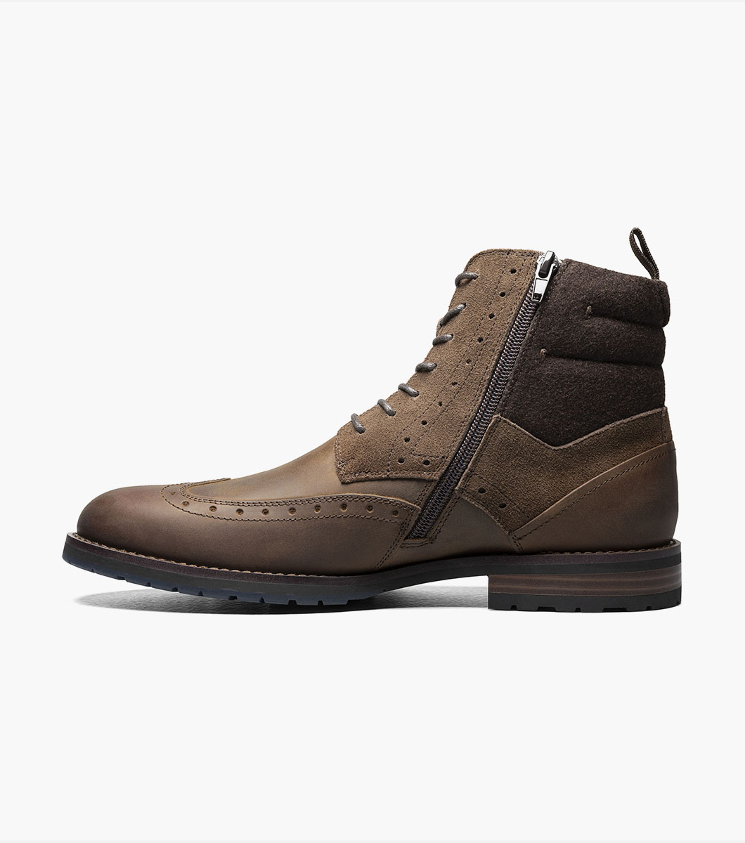 Ozzie Wingtip Lace Up Boot