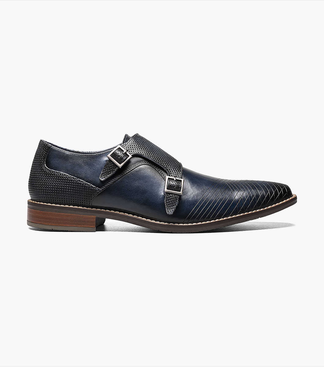 Jamar Plain Toe Laser Monk Strap