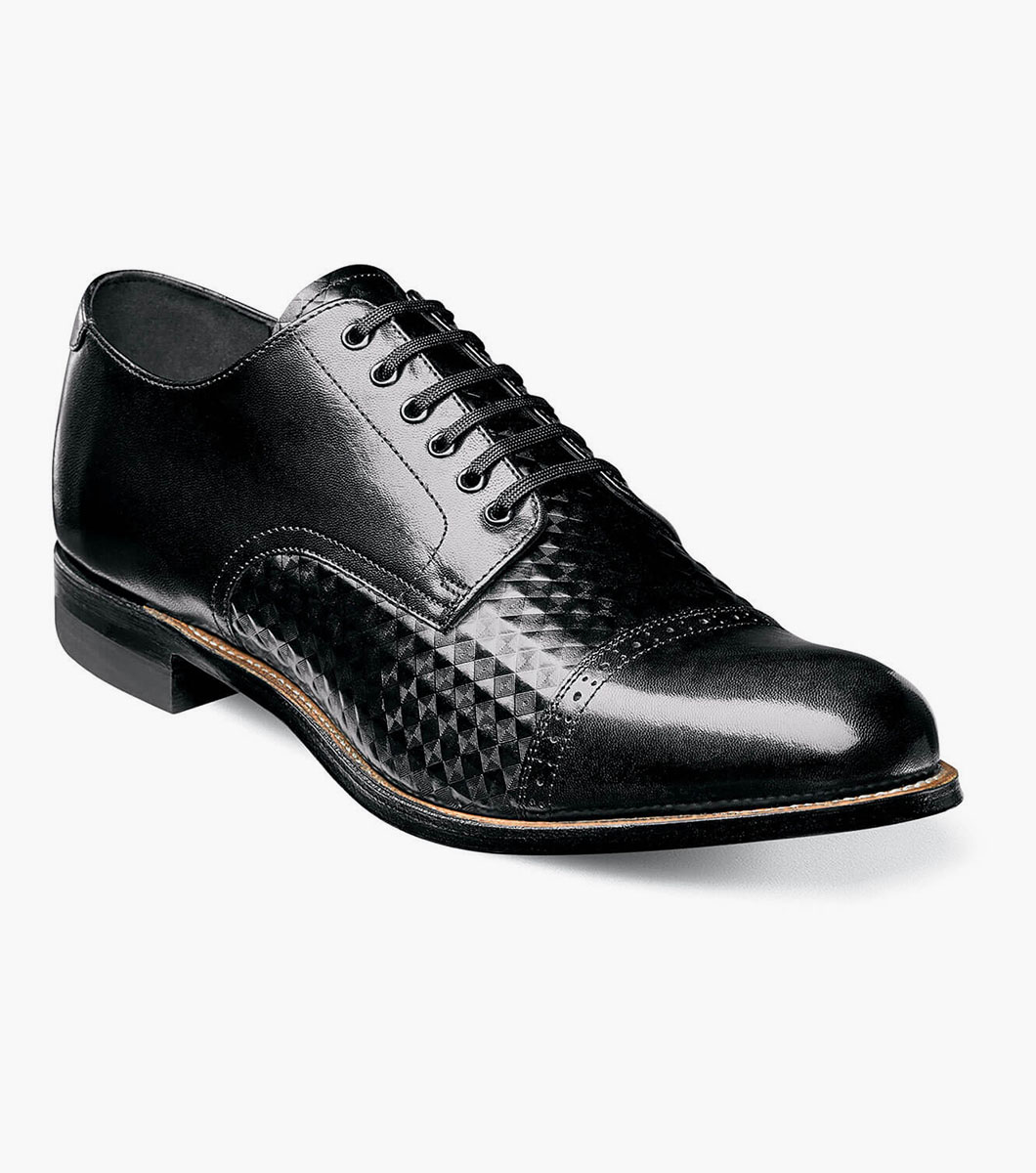 Madison Diamond Print Cap Toe Oxford