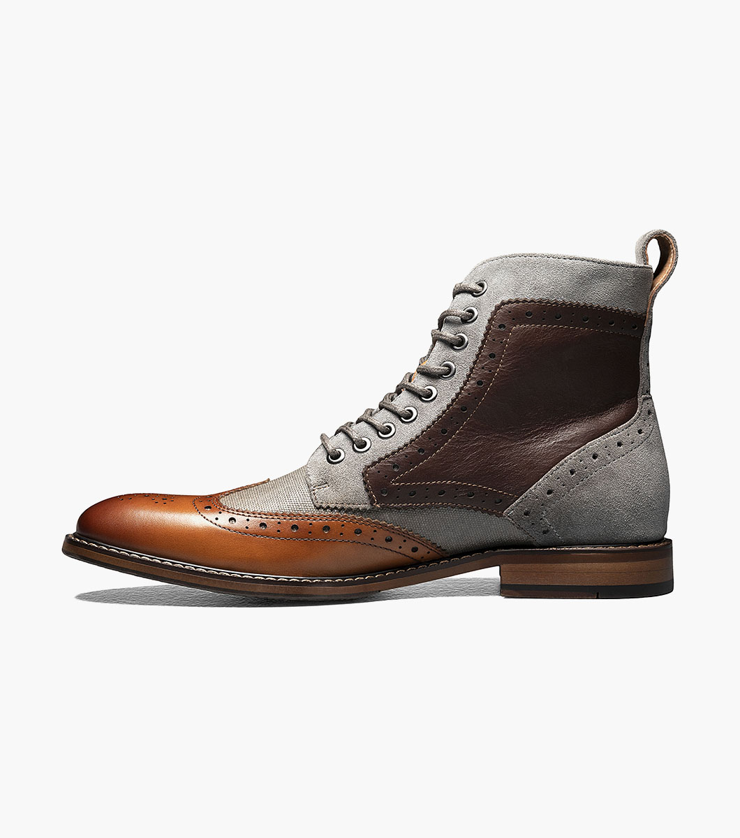 Finnegan Wingtip Lace Up Boot