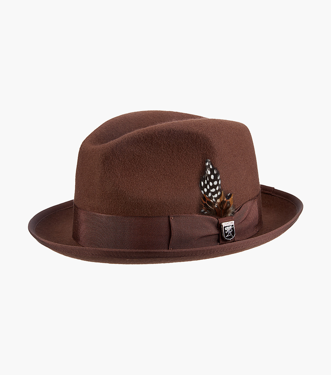 Clifton Fedora Wool Pinch Front Hat