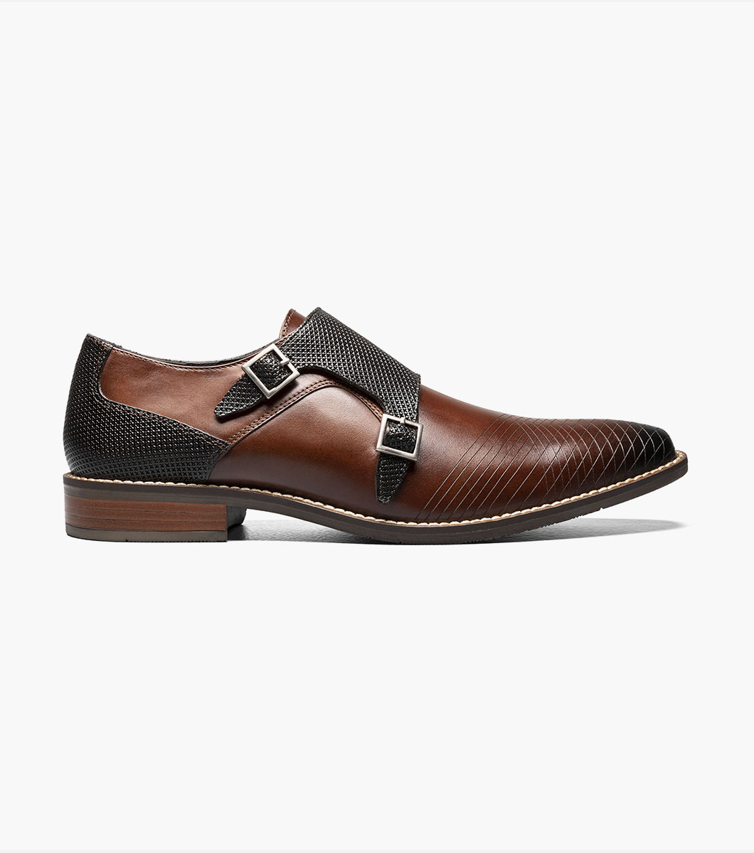 Jamar Plain Toe Laser Monk Strap