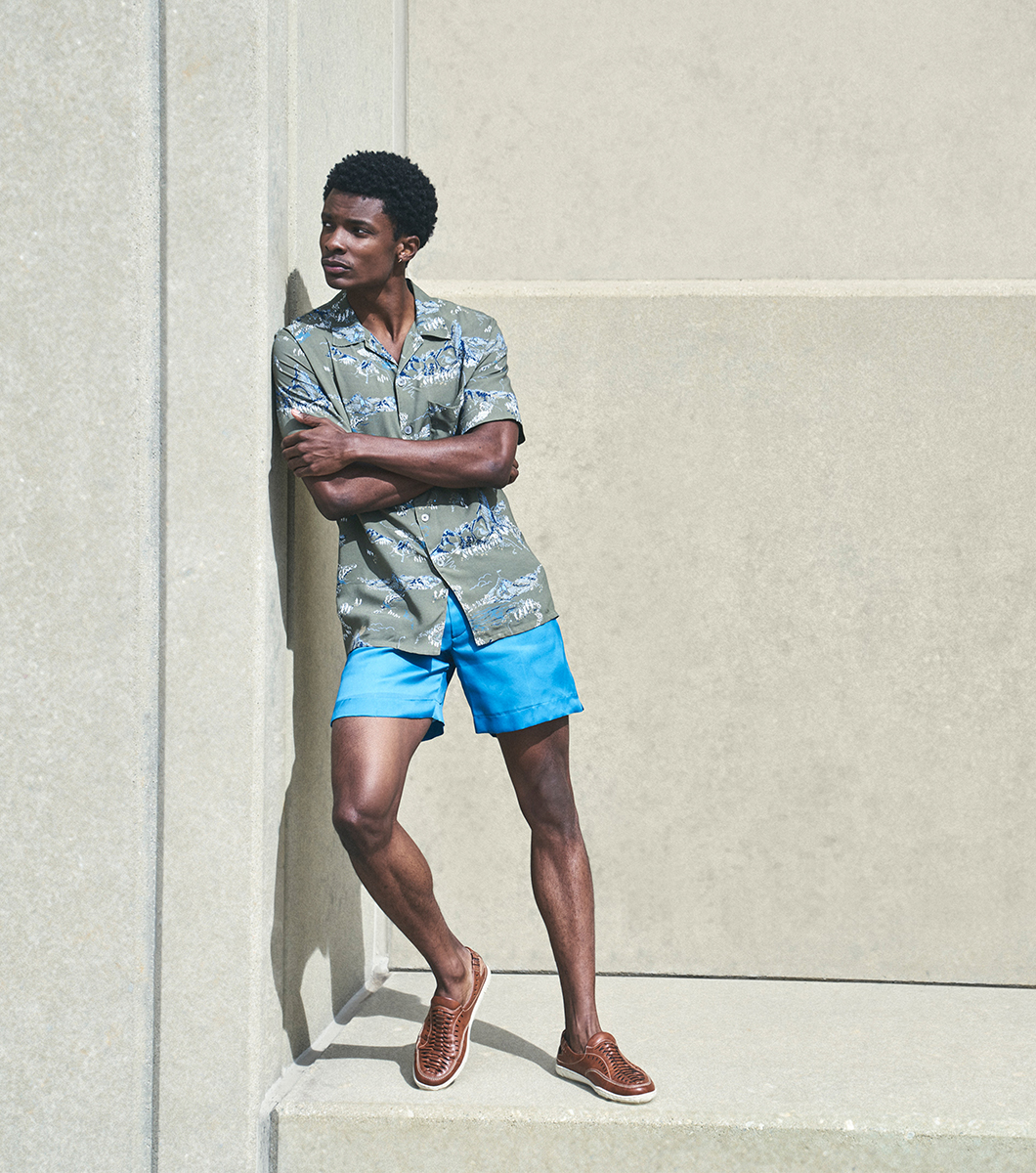 Ibiza Woven Vamp Moc Toe Slip On