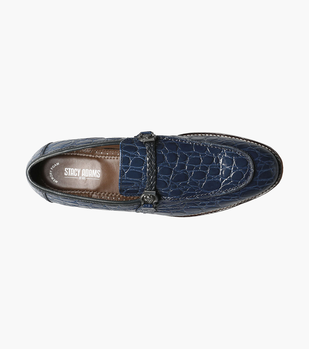 Bellucci Leather Sole Moc Toe Bit Slip On