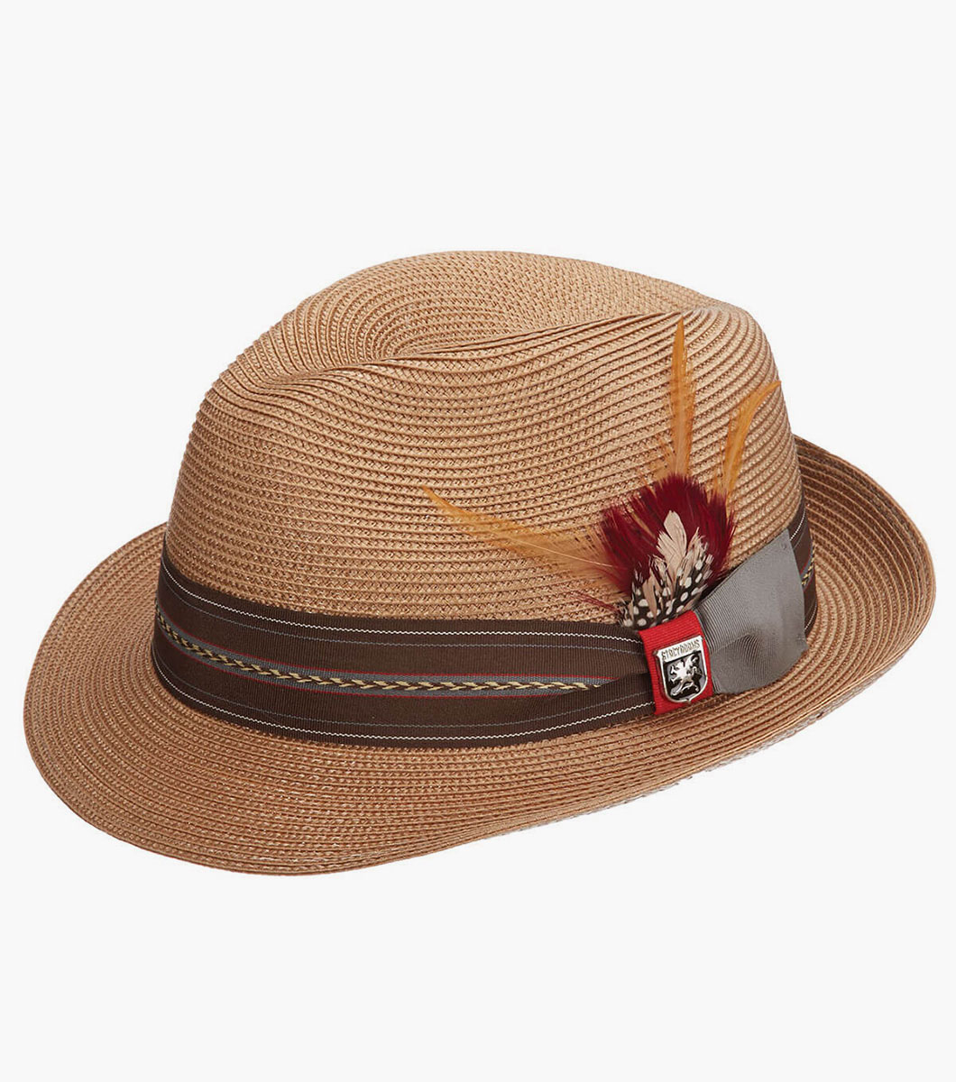 Runyon Fedora Poly Braid Pinch Front Hat
