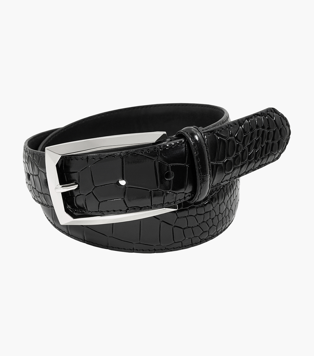 Ozzie Genuine Leather Croc Emboss Belt