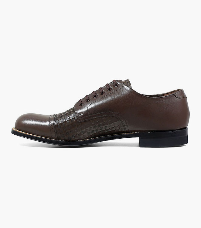 Madison Diamond Print Cap Toe Oxford