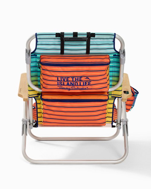 Tommy Bahama Sunset Stripe Deluxe Backpack Beach Chair